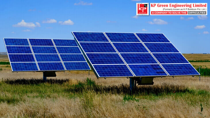 pole-mounted solar system elevating panels above ground level, ideal for small spaces or areas with obstructions.